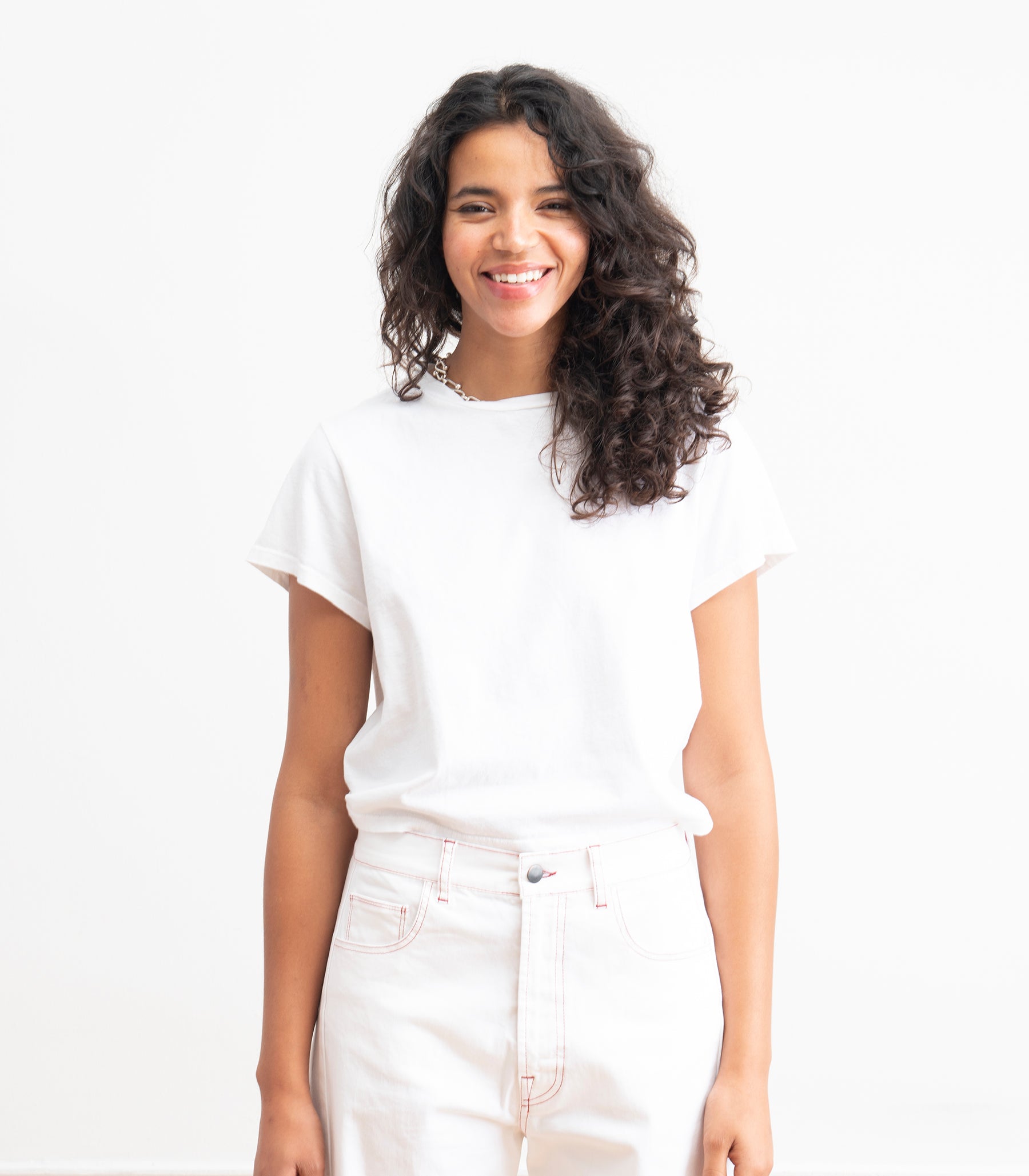 Bessette Soft Washed Tee - White SS26