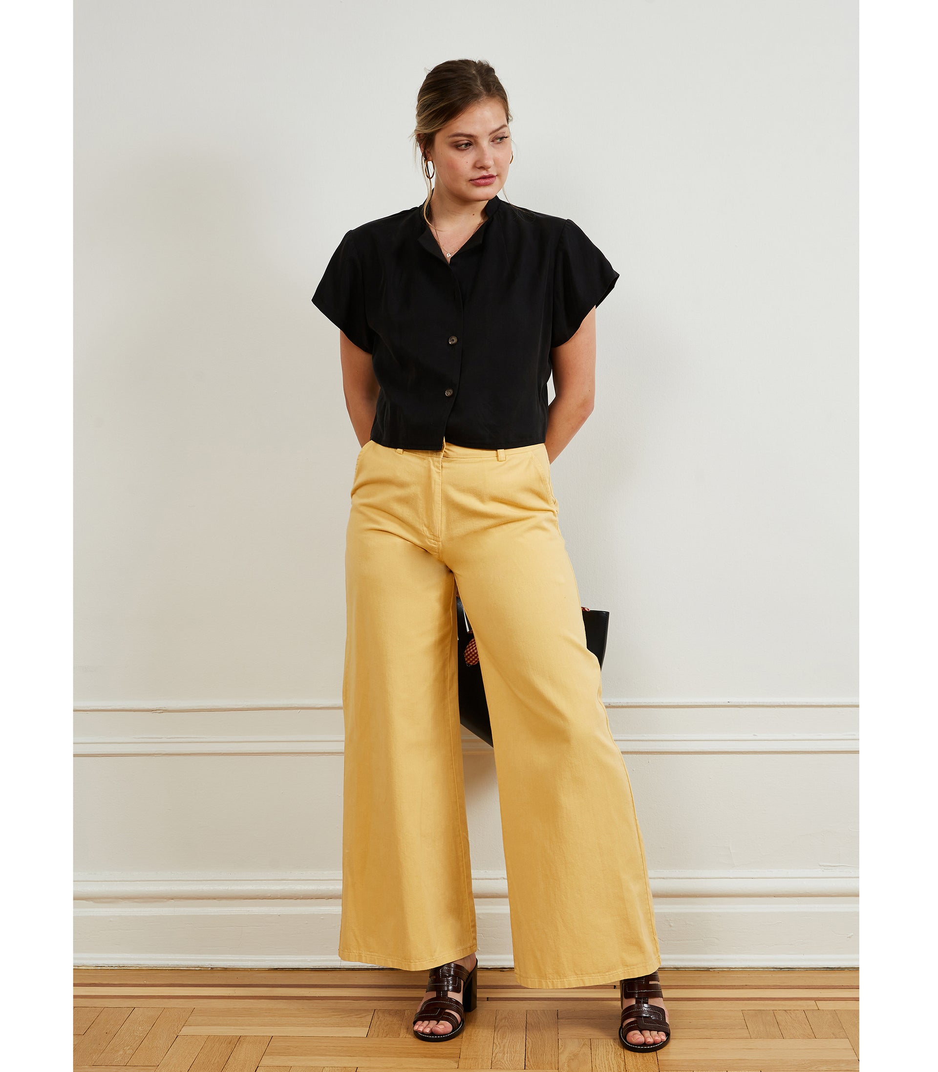 Brigitte Wide Leg Trouser Butter