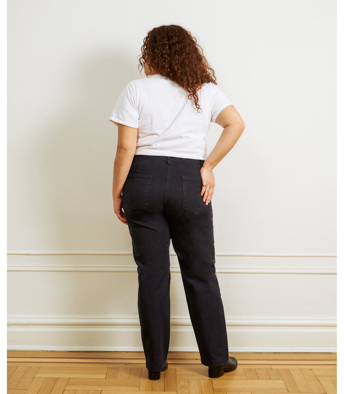 Long James Straight-Leg Work Pant – High Waist Fit | Loup