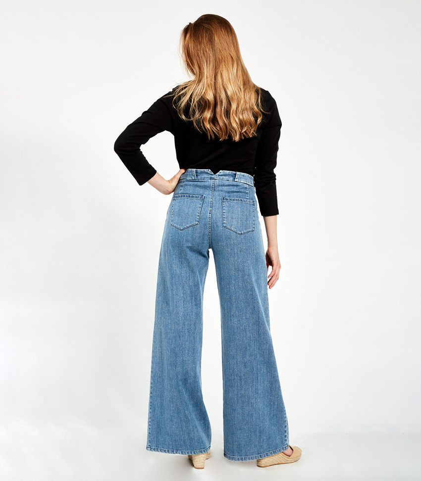 Light Indigo Long Sabrina Jeans
