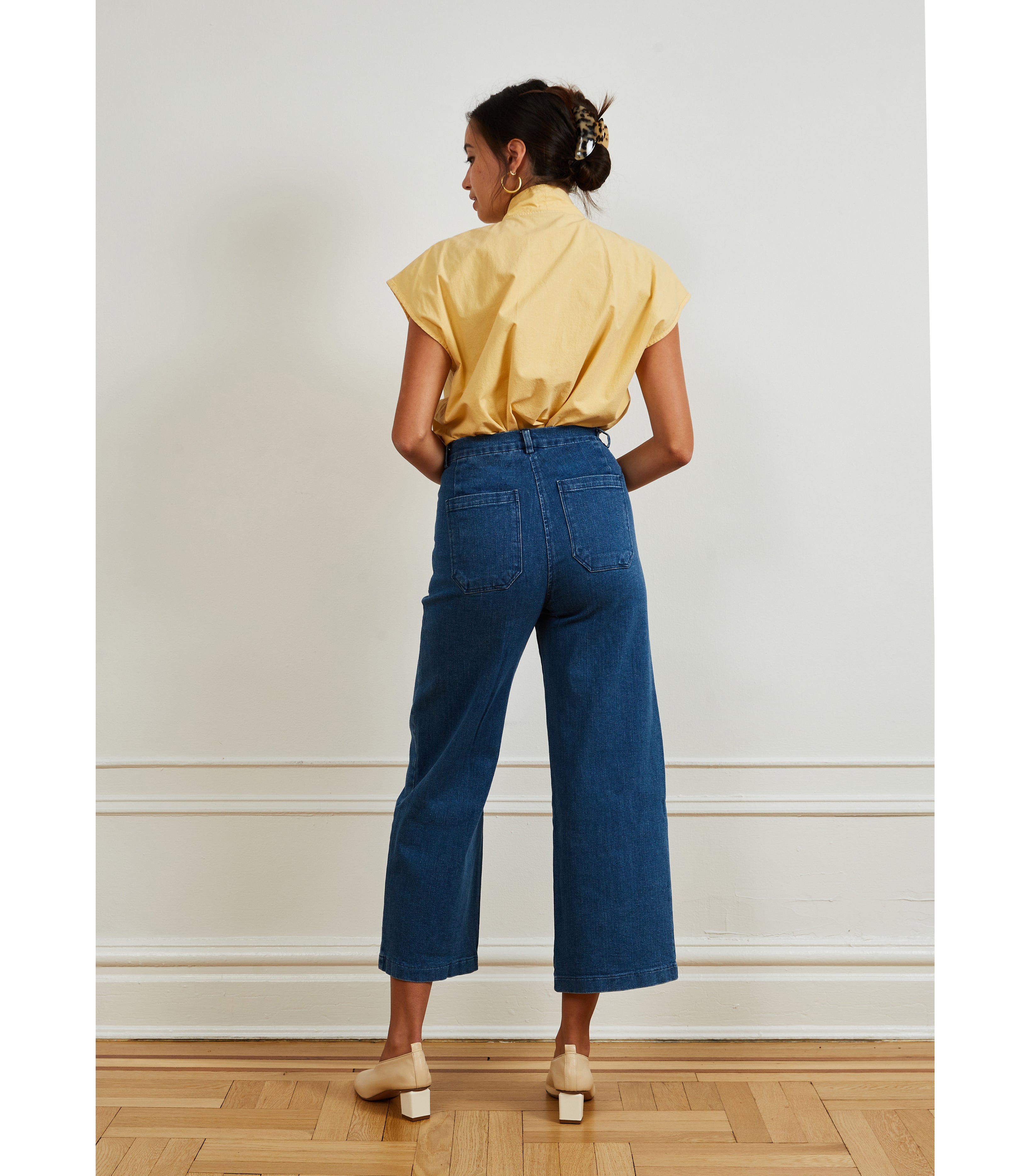 Jeans for Curvy Women | High-Rise Wide Leg Jeans | Simone Jeans - Loup