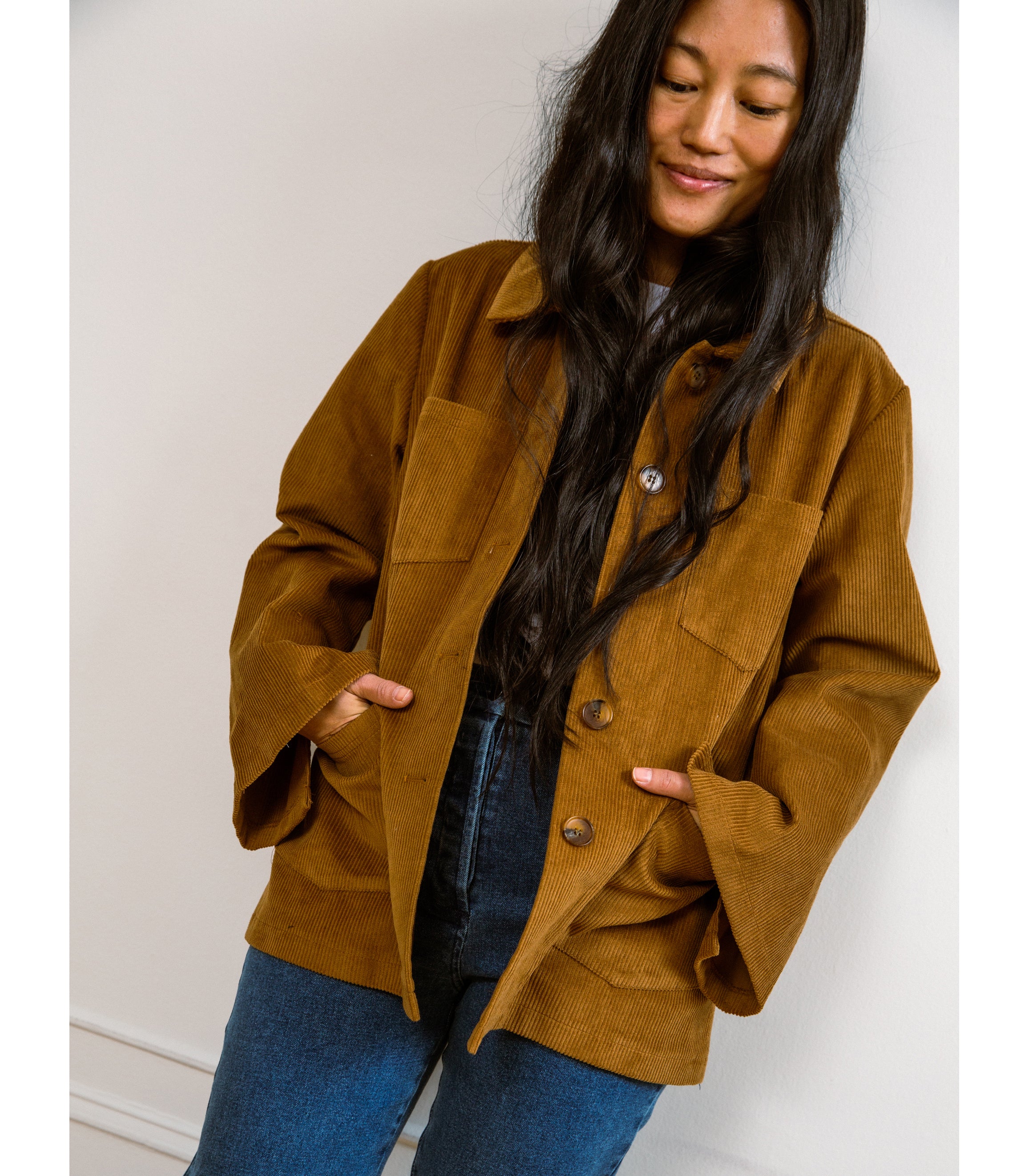 Anjelica Work Jacket - Chestnut