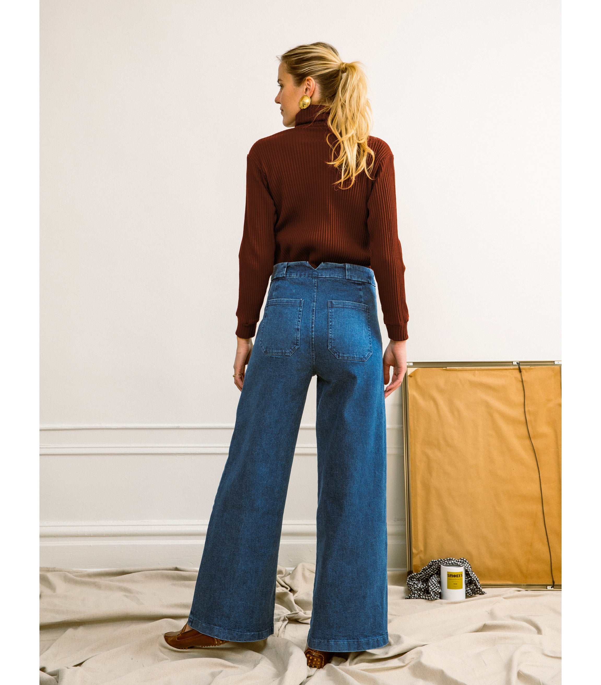 Long Sabrina Wide-Leg Jeans | High-Waist Wide Leg Denim | Loup