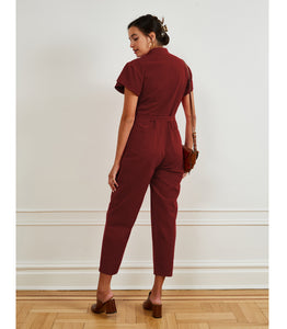 Sally Worksuit in Cocoa Brown | LOUP