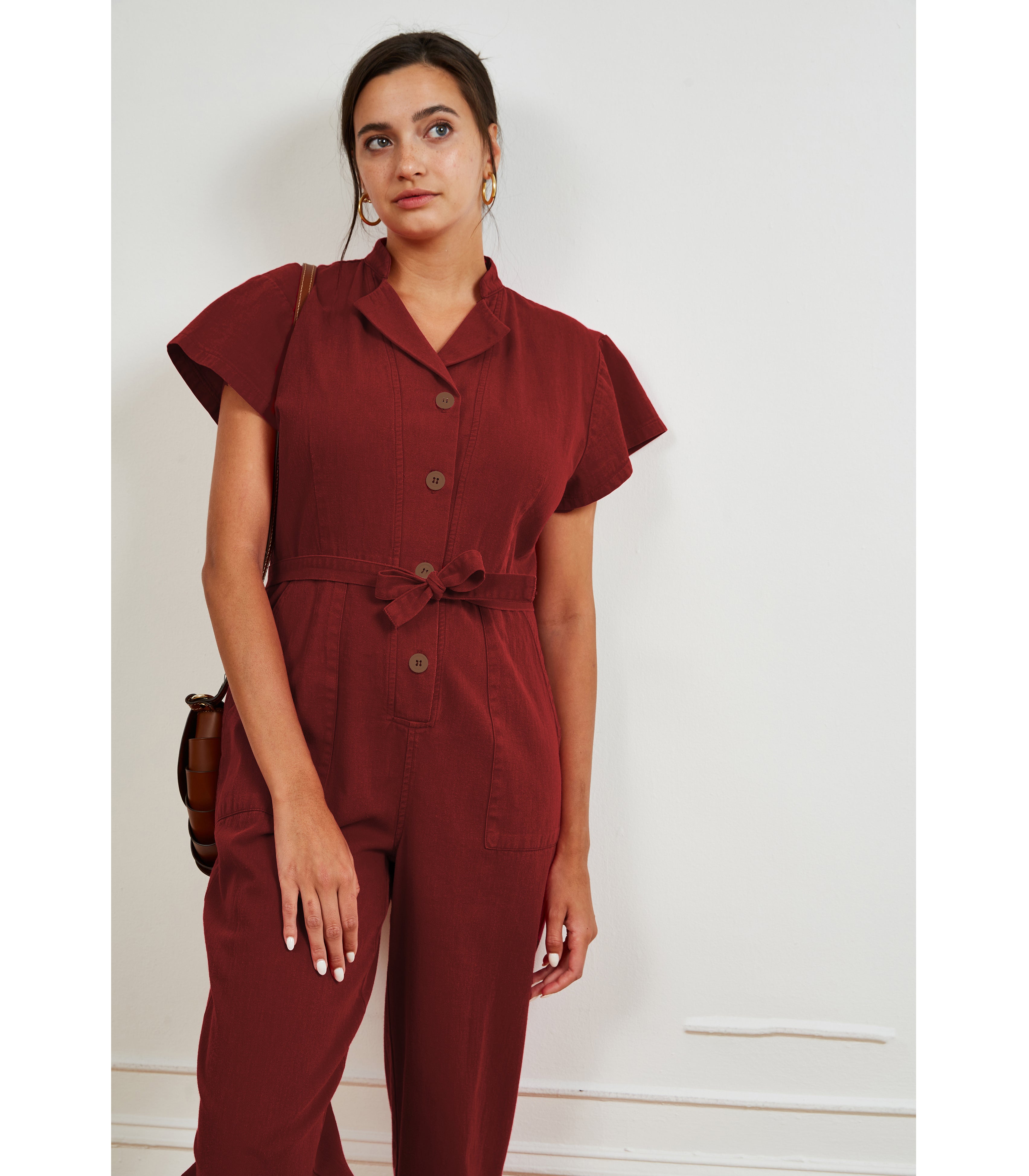 Sally Worksuit in Cocoa Brown | LOUP