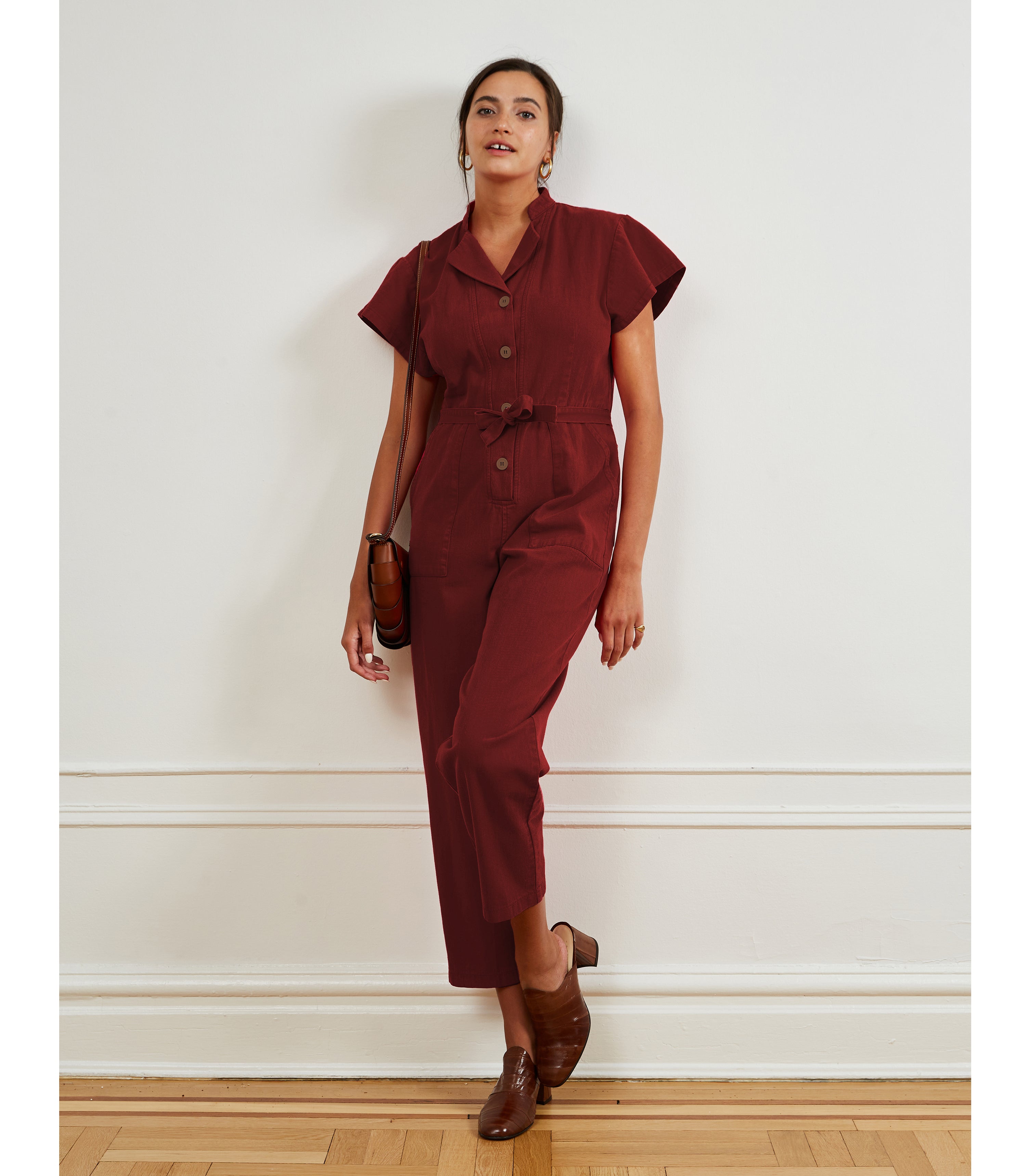 Sally Worksuit in Cocoa Brown | LOUP