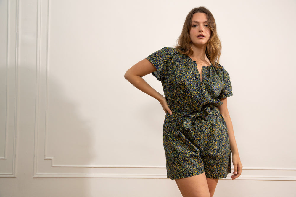 Floral Paloma Romper Loup