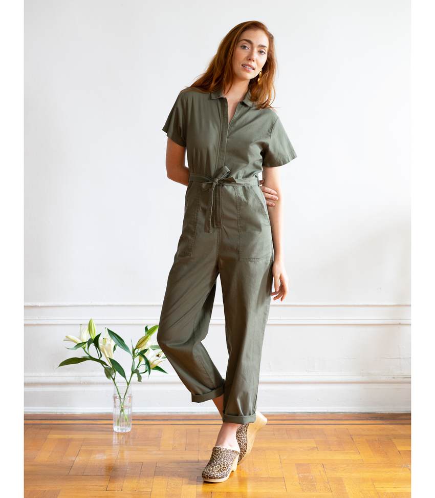 Olive Patty Worksuit