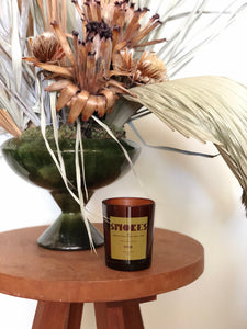 Smokes Scented Candle in Amber Glass | Loup