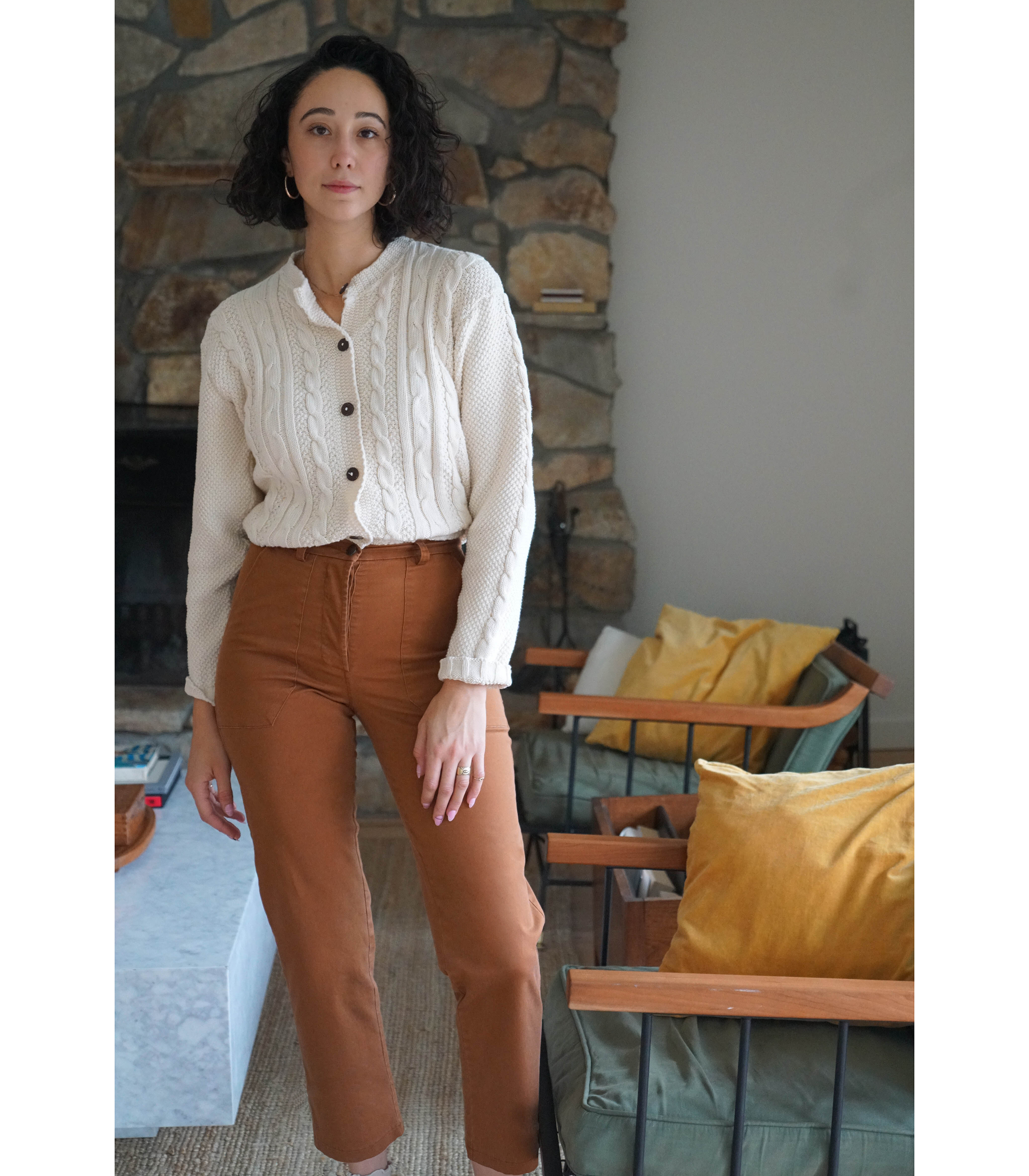 James Straight-Leg Work Pant - Tan