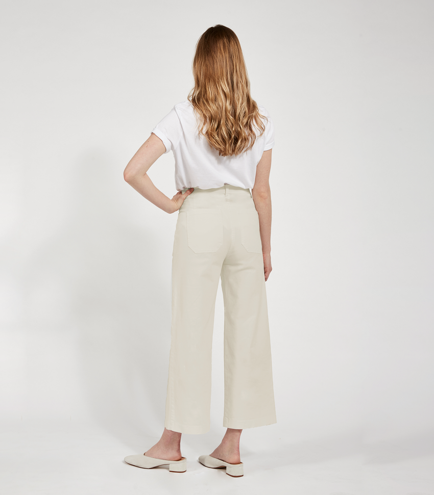 Simone Pants in Ivory | LOUP