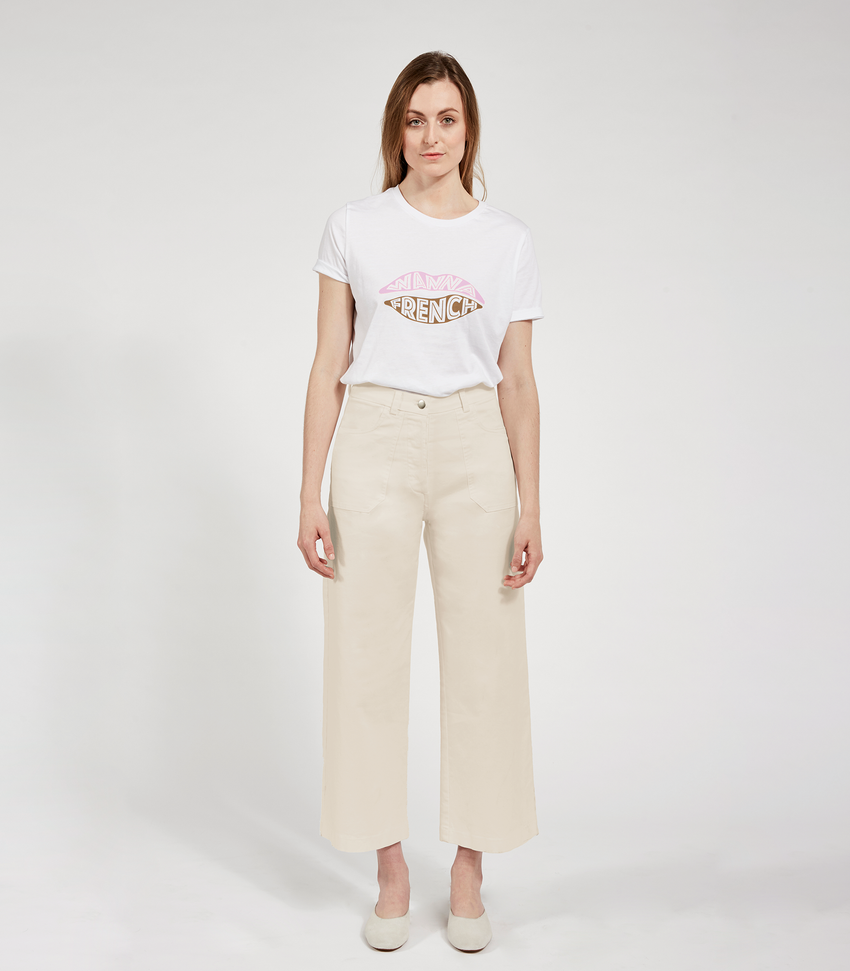 Simone Pants in Ivory | LOUP