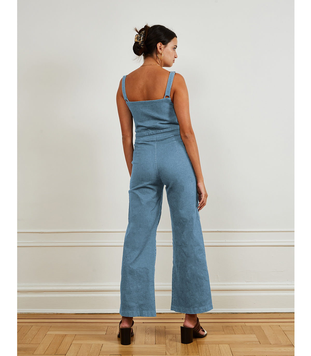 Denim Billy Jumpsuit in Light Indigo | LOUP