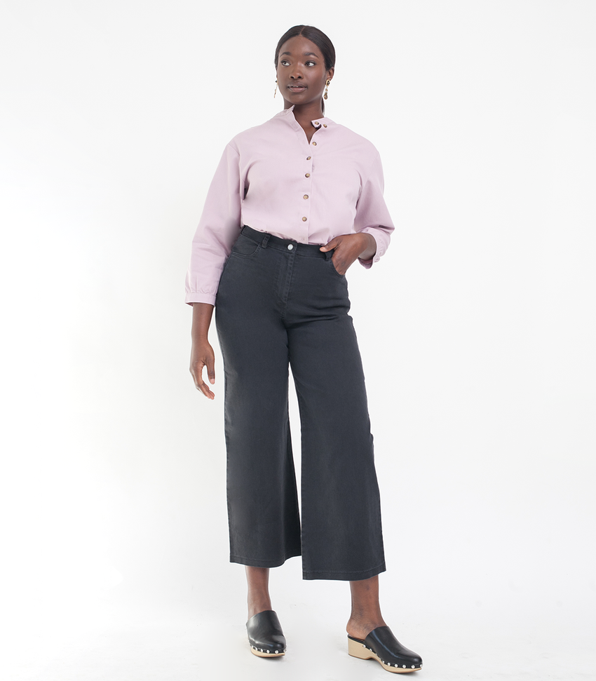 Lilac Max Button Up