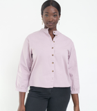 Lilac Max Button Up