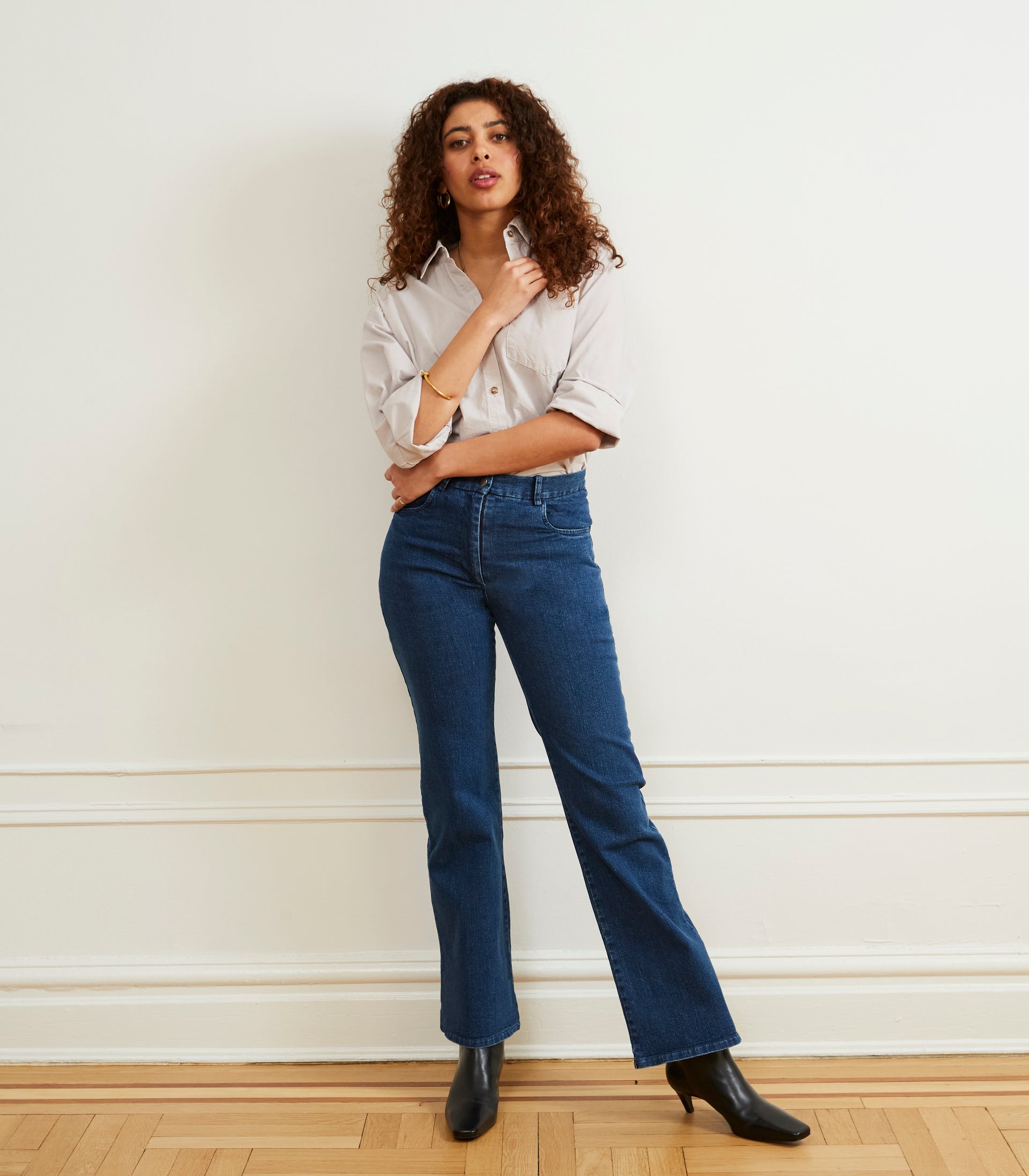 Marie Flare Leg Jeans Dark
