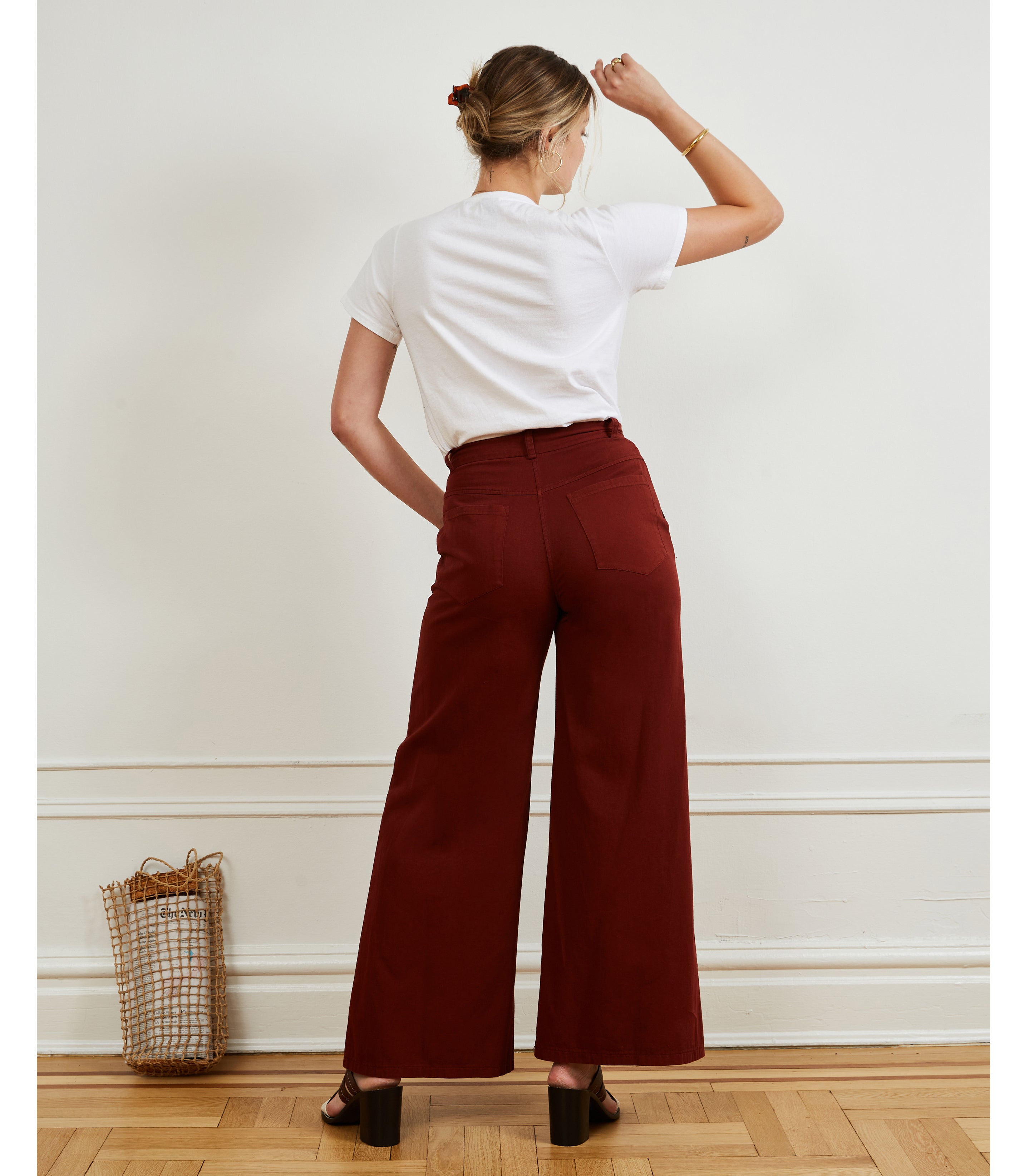 Brigitte Trouser in Cocoa Brown | LOUP