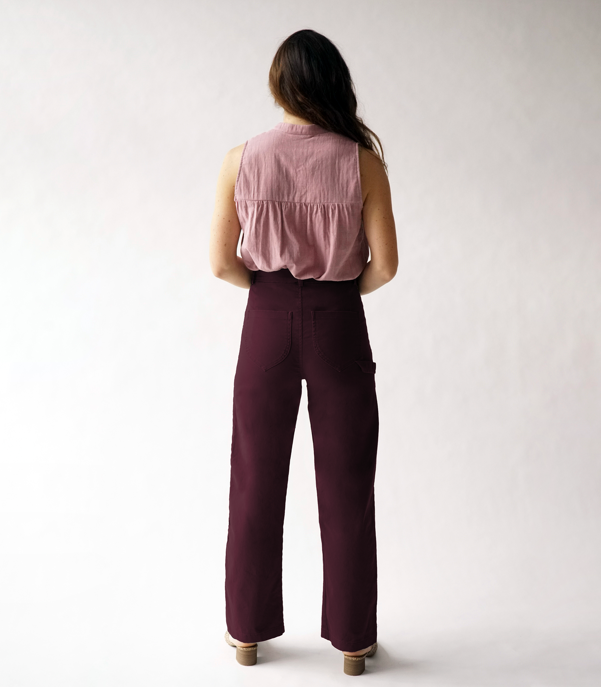 Bessette Relaxed Pants - Maroon