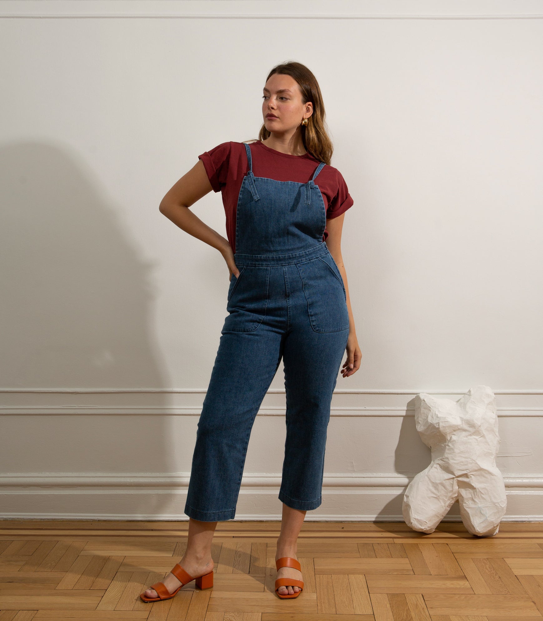 Knot Overalls - Washed Indigo