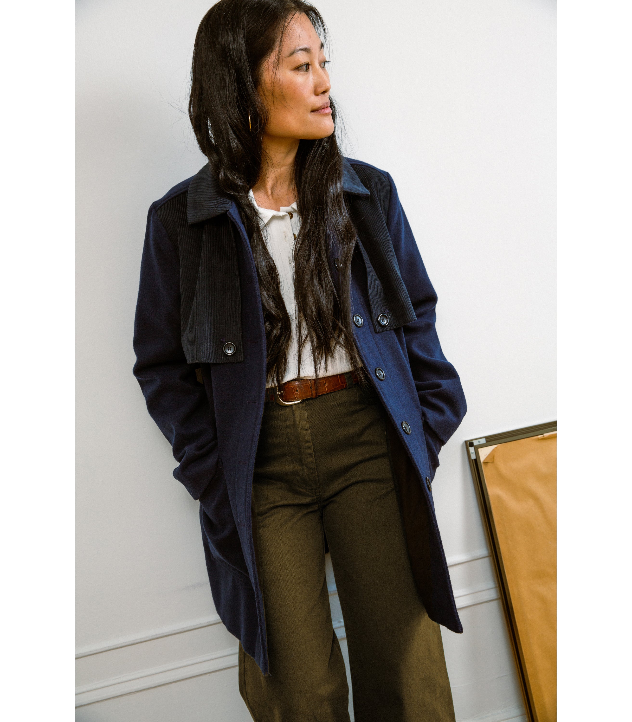 Maggie Field Jacket - Navy SAMPLE SALE