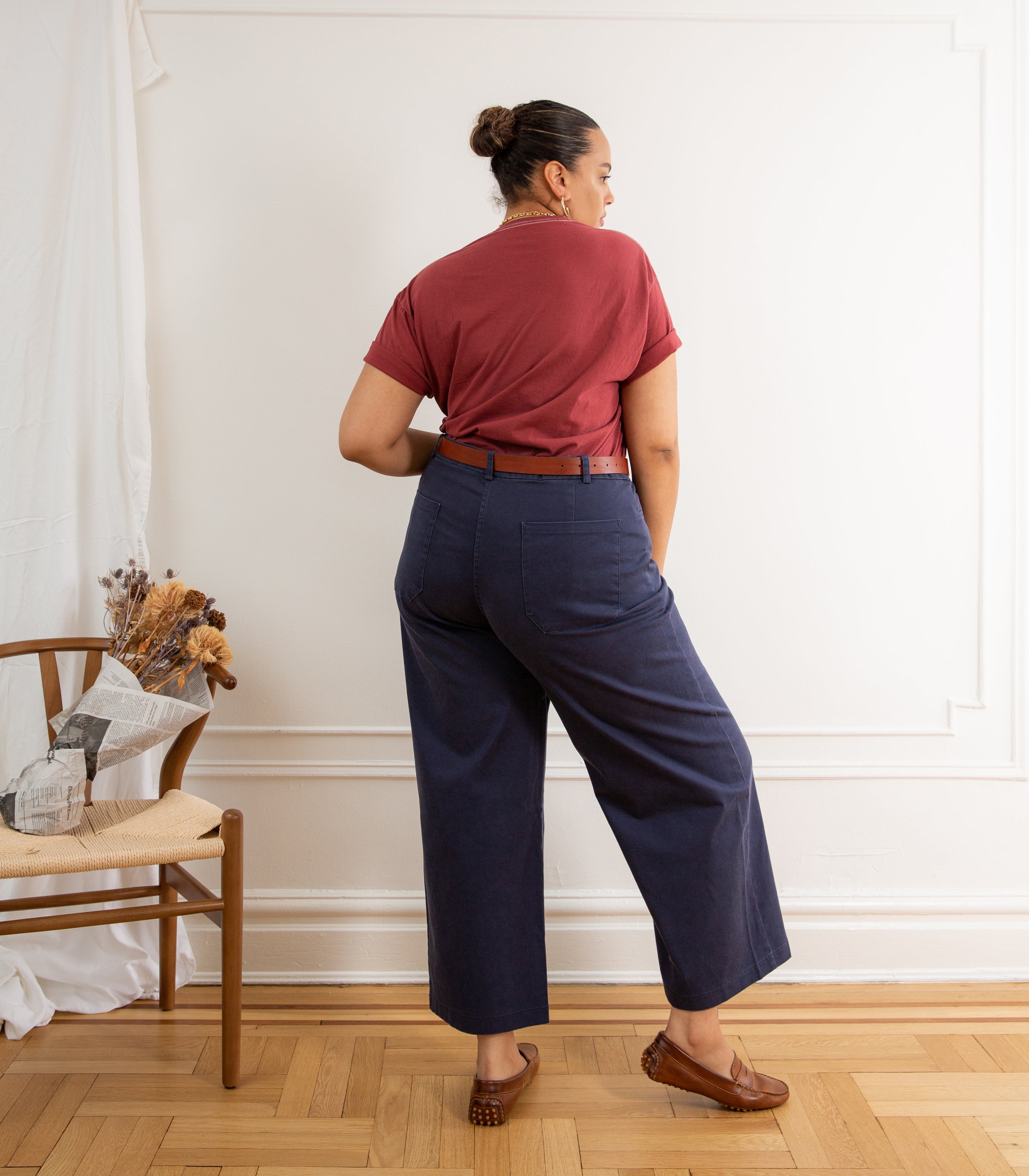 Toni Pants in Navy Blue | LOUP