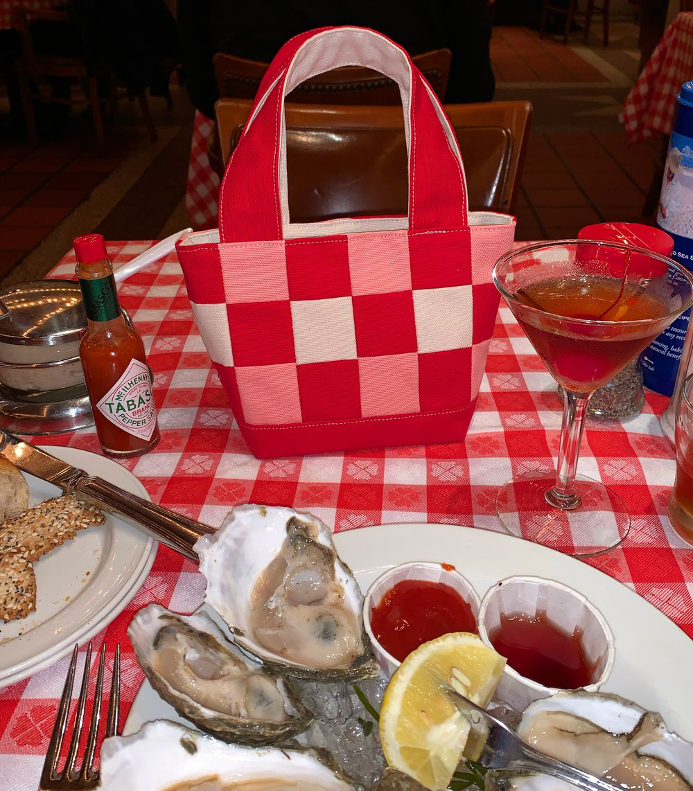 Le Petit Marché Patchwork Bag - Red, Pink & White