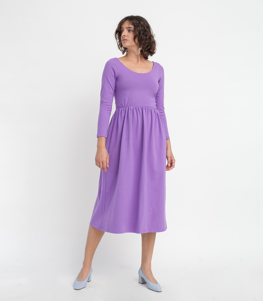 Purple Fosse Dress