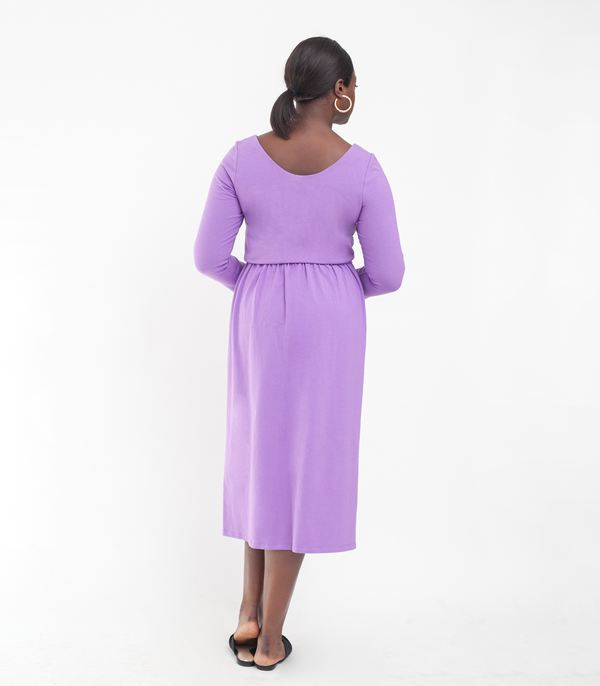 Purple Fosse Dress