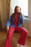 Red Long Sabrina Pants