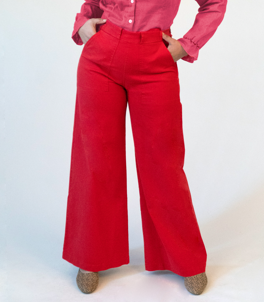 Red Long Sabrina Pants – Loup