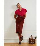 Holly Skirt in Cocoa Brown | LOUP