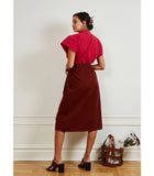 Holly Skirt in Cocoa Brown | LOUP