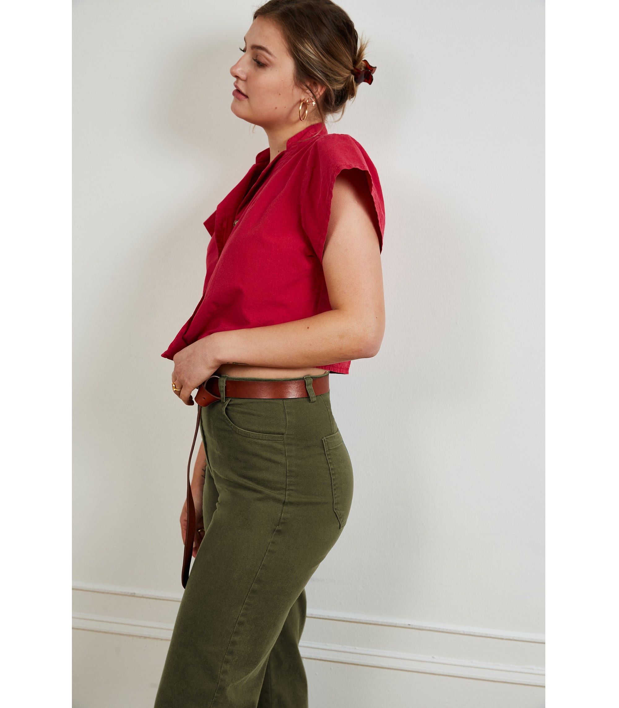 Toni Jeans in Pine Green | LOUP