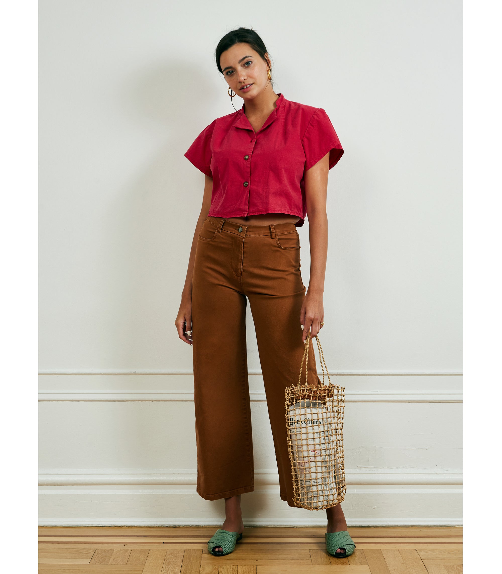 Toni Pants in Walnut Brown | LOUP