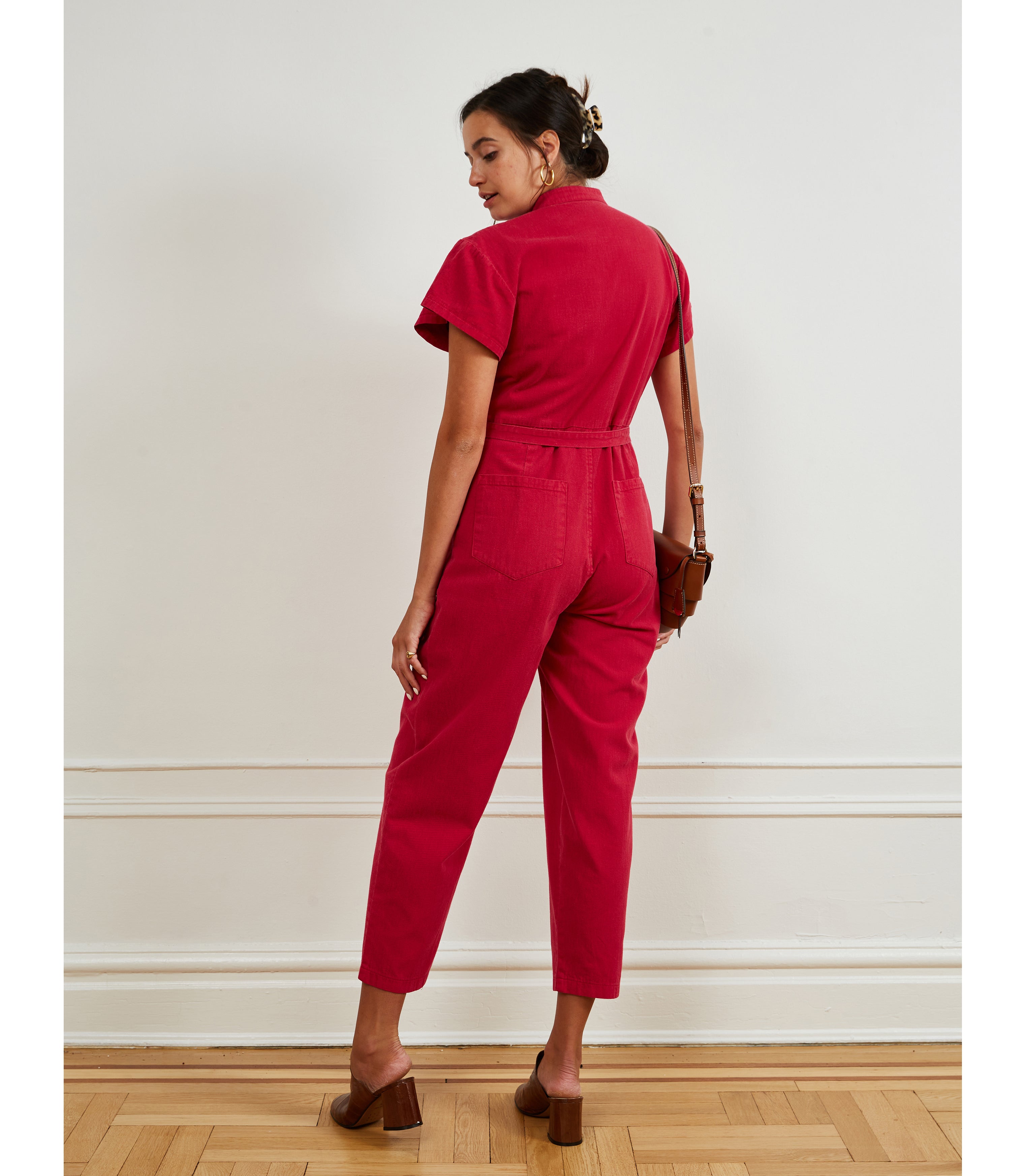 Sally Worksuit in Rose Pink | LOUP