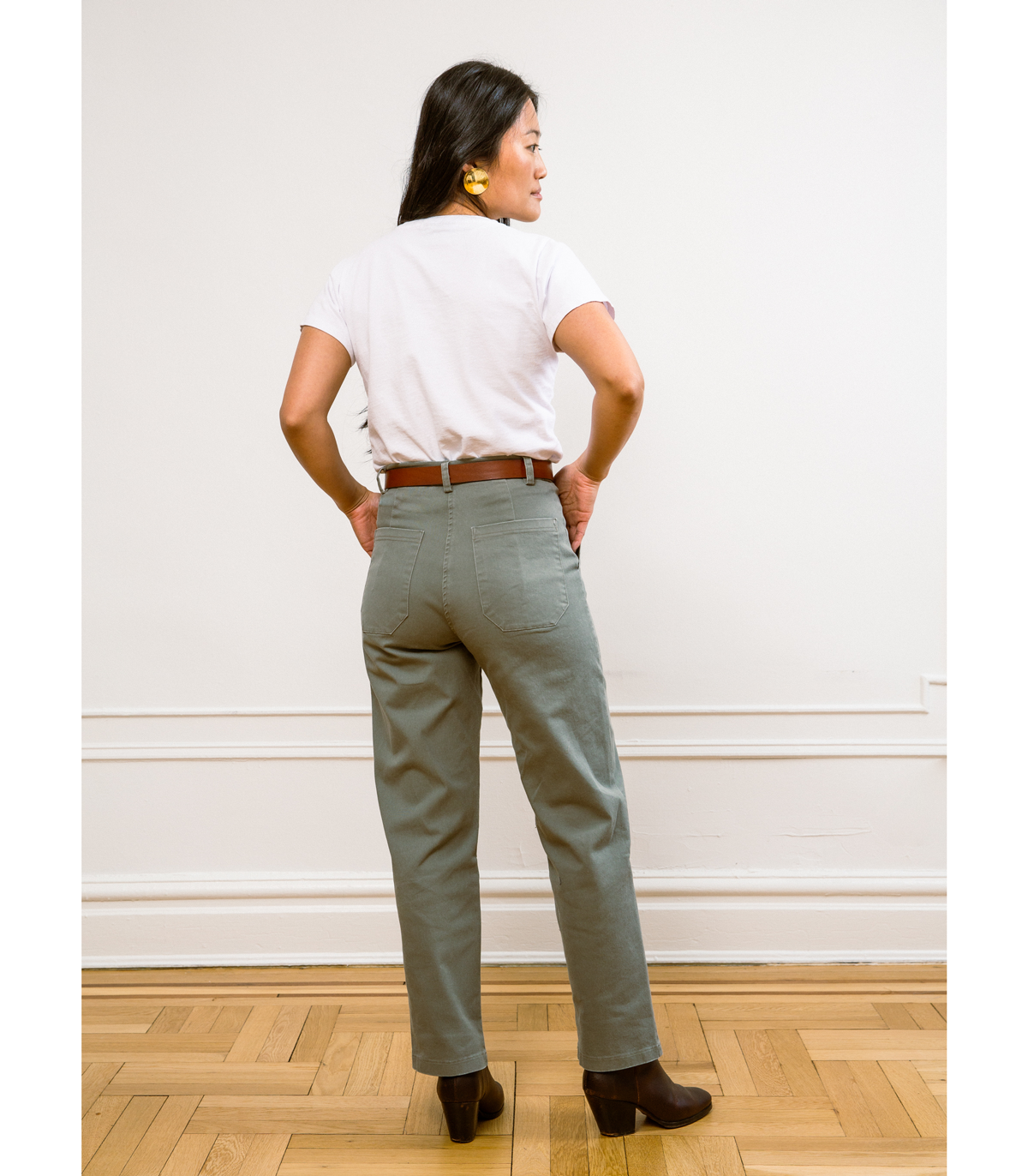 James Straight-Leg Work Pant - Sage