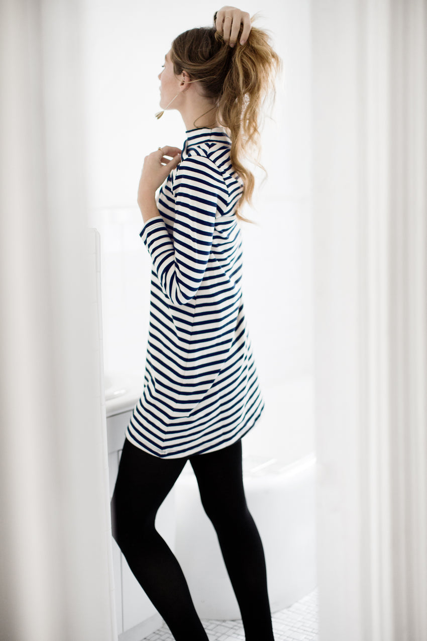 Striped Franc Dress - Available in Petites!