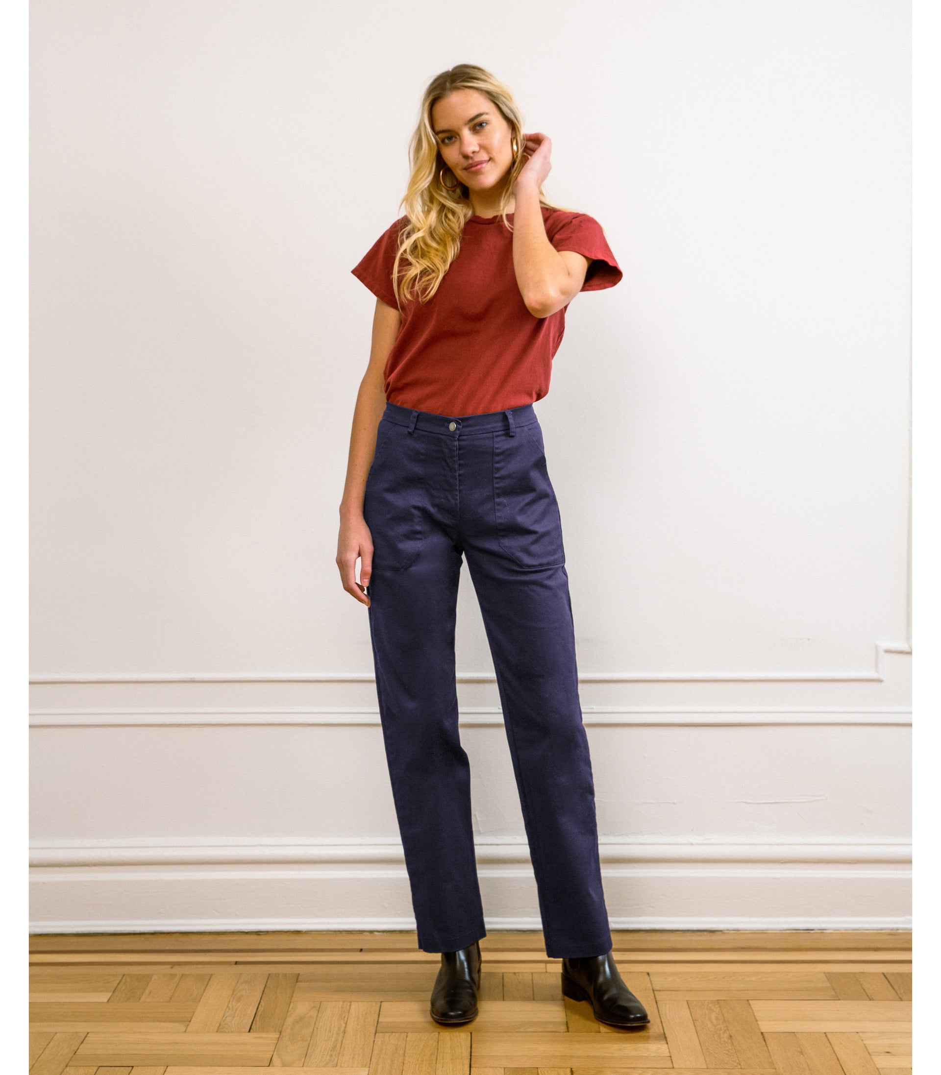 Long James Straight Leg Work Pant Twilight