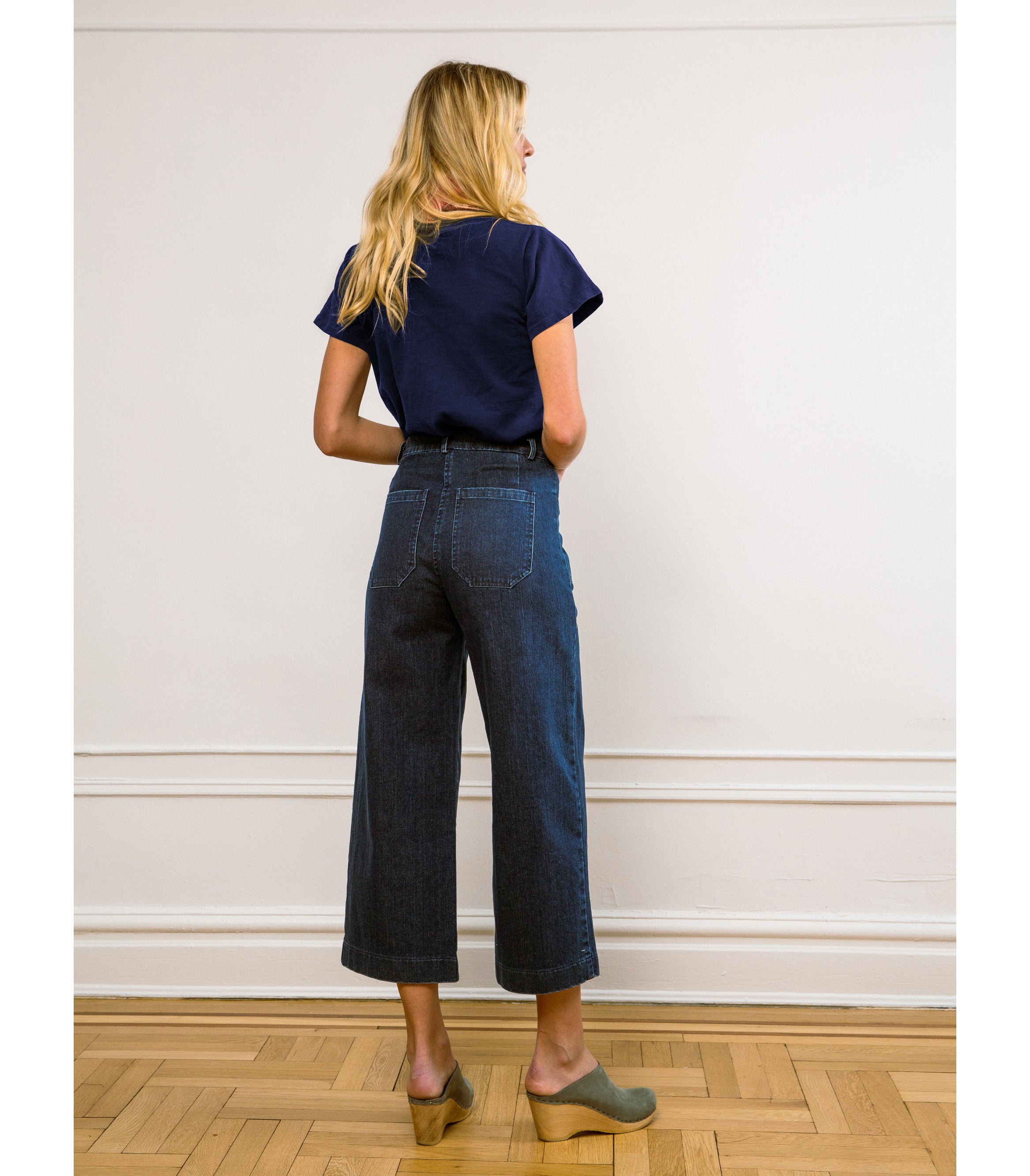 Dark Indigo Simone Jeans & Blue Hutton Tee | Loup