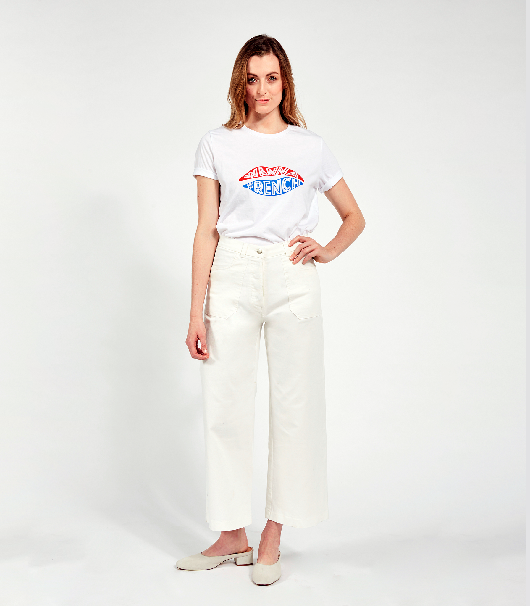 Simone Pants in White | LOUP