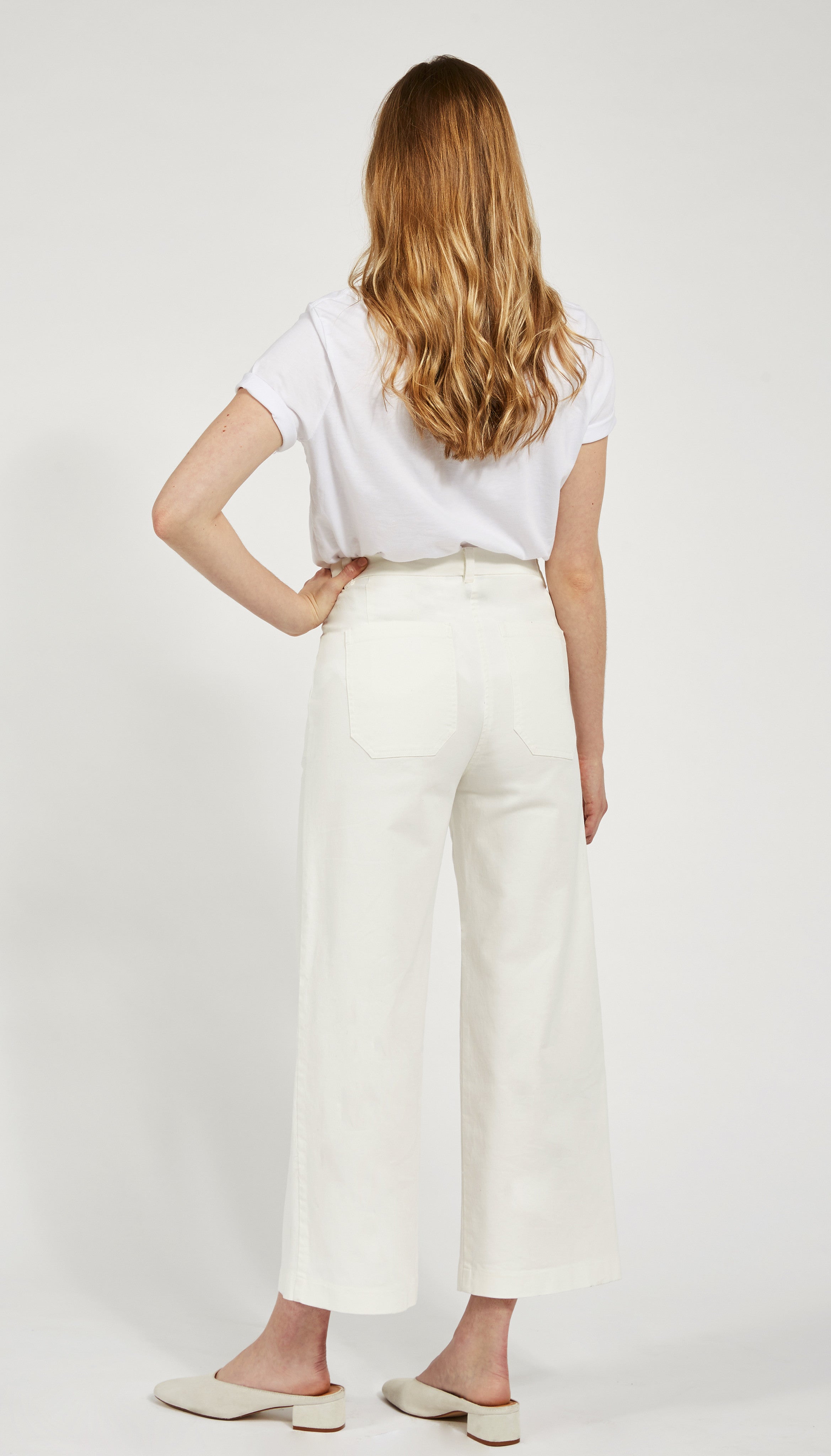 Simone Pants in White | LOUP