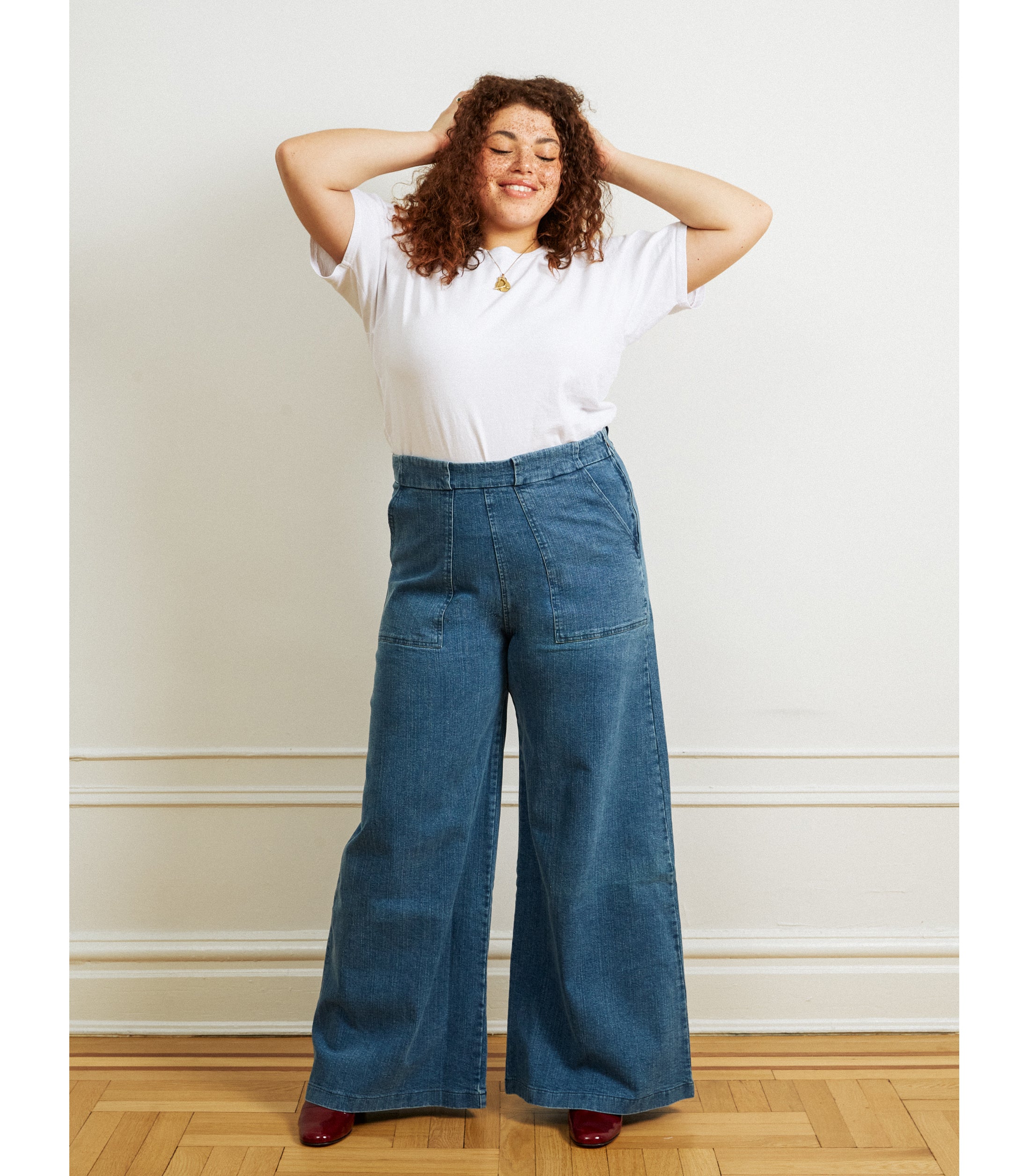 Long Sabrina Wide-Leg Jeans | High-Waist Wide Leg Denim | Loup