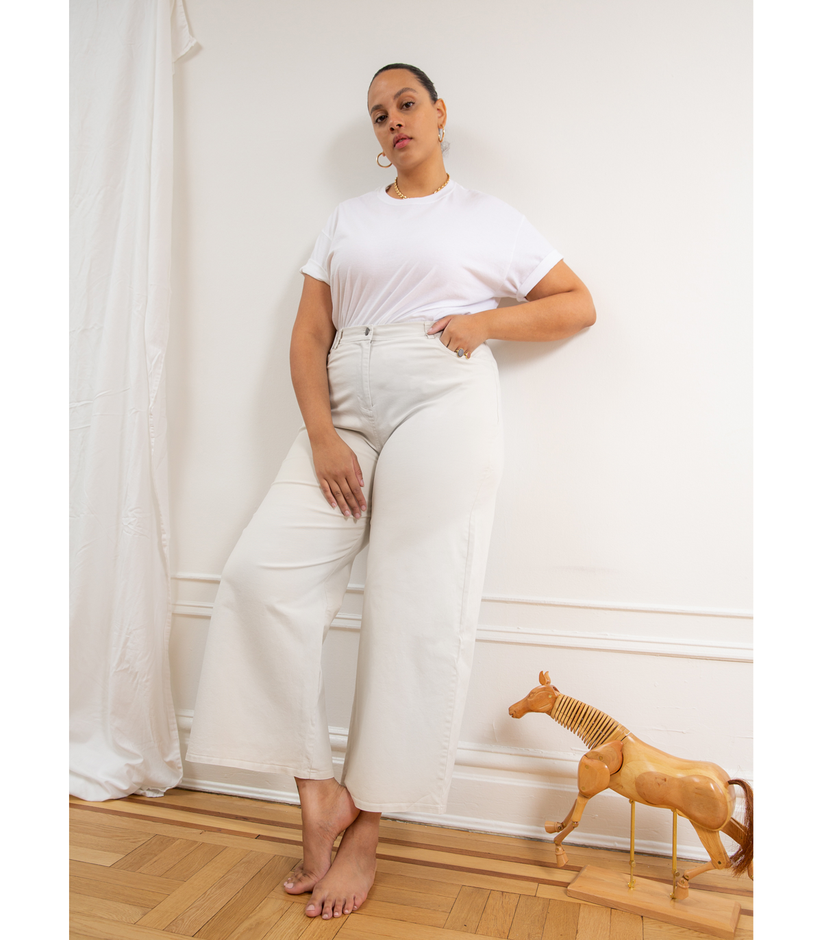 Toni Pants in White | LOUP